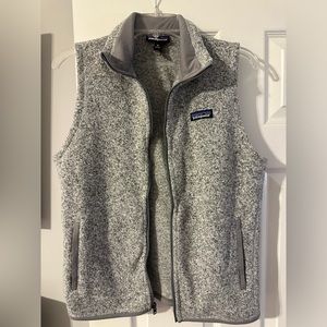 Gray zip Patagonia vest. Women’s size Medium